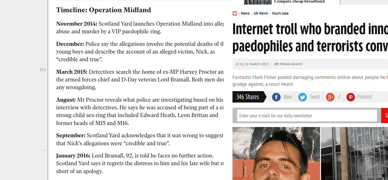 Operation midland timeline coincides with the false incarceration of our researcher Mark Fisher